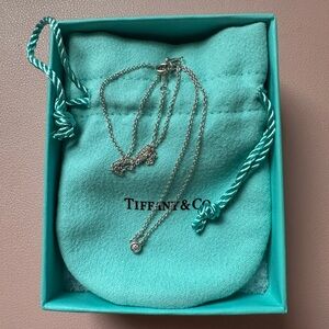 Tiffany Elsa Peretti Single Diamond Pendant